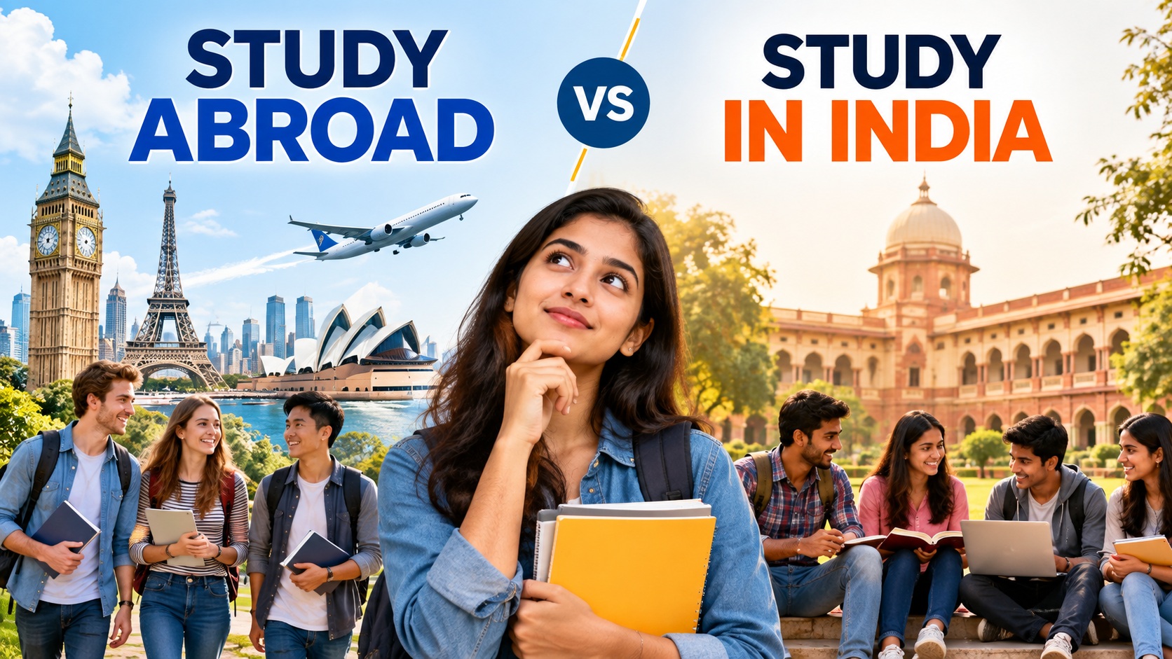 Should I Study Abroad or Study in India?